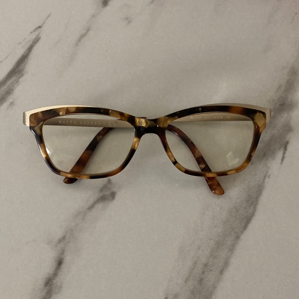 Polo by Ralph Lauren Brown Tortoiseshell Cat-Eye Glasses